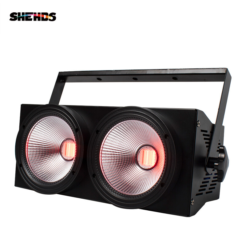 SHEHDS LED Blinder Par COB 200W RGBWA+UV 6IN1 Lighting Wash For Disco Party Bar
