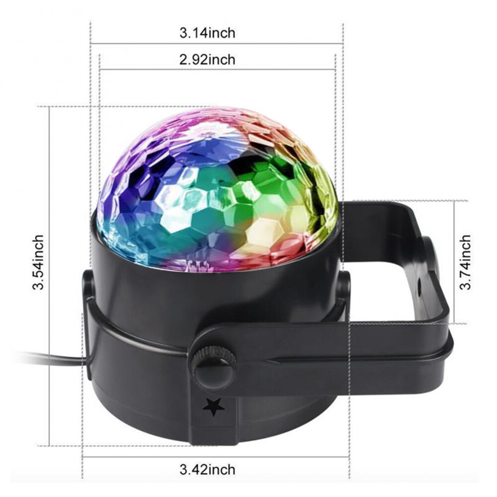 Rotating Laser Projector Stage Light LED RGB DJ Disco KTV Show Party USB Light