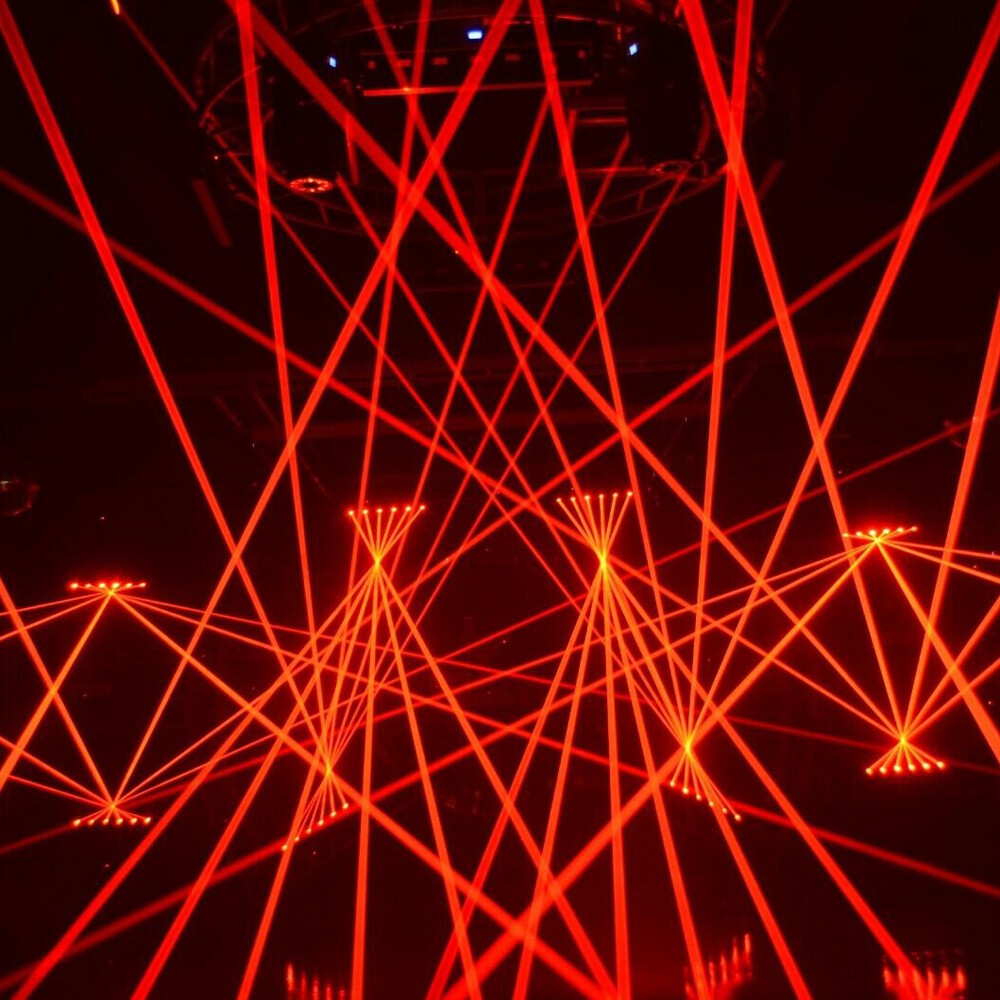 Laser Moving Head Light Bar 6x500mw 6 Eyes Stage Beam DJ Disco Party Light
