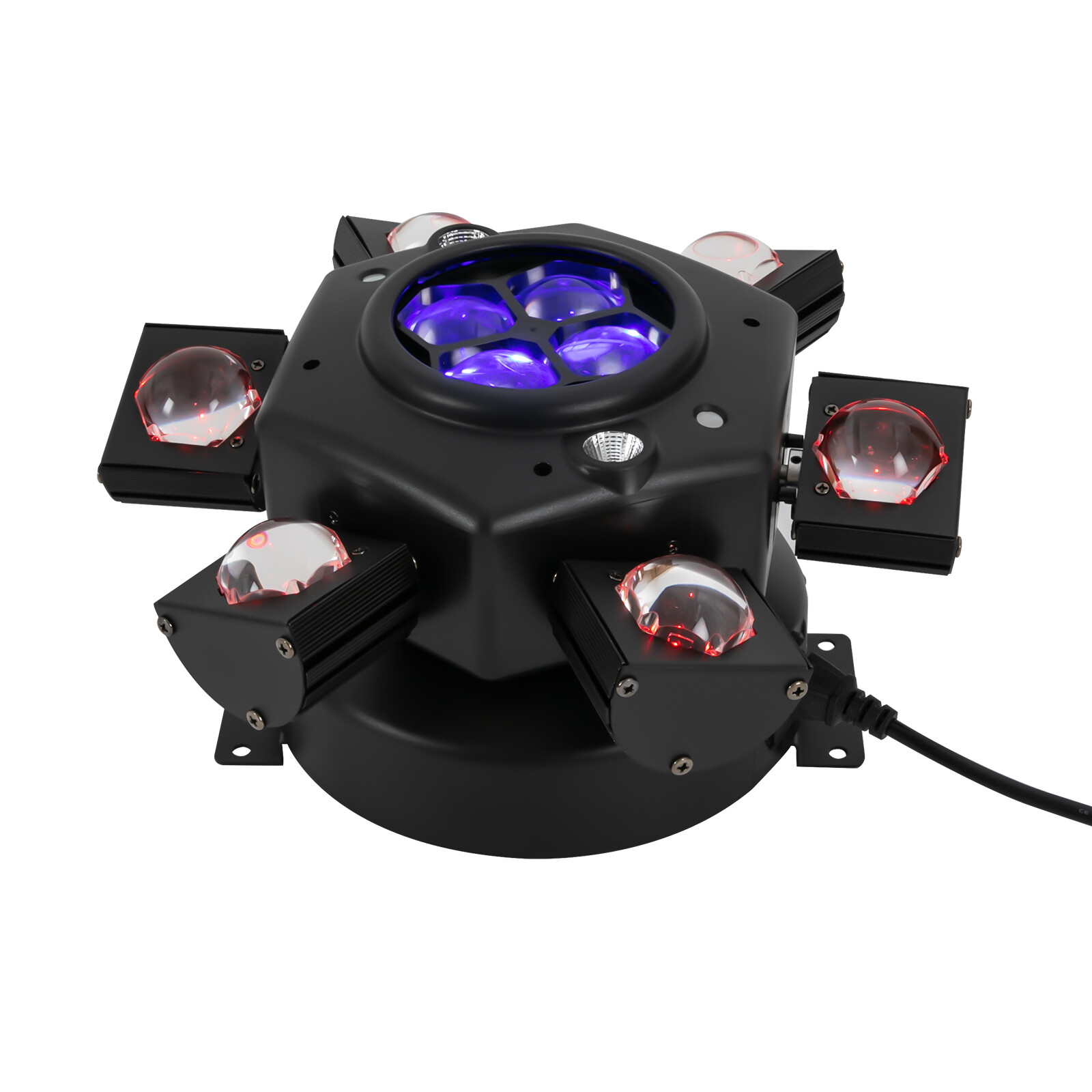 6 Arm Bee Eye LED Beam Moving Head Laser Light DJ Lights DMX Stage Effects RGBW