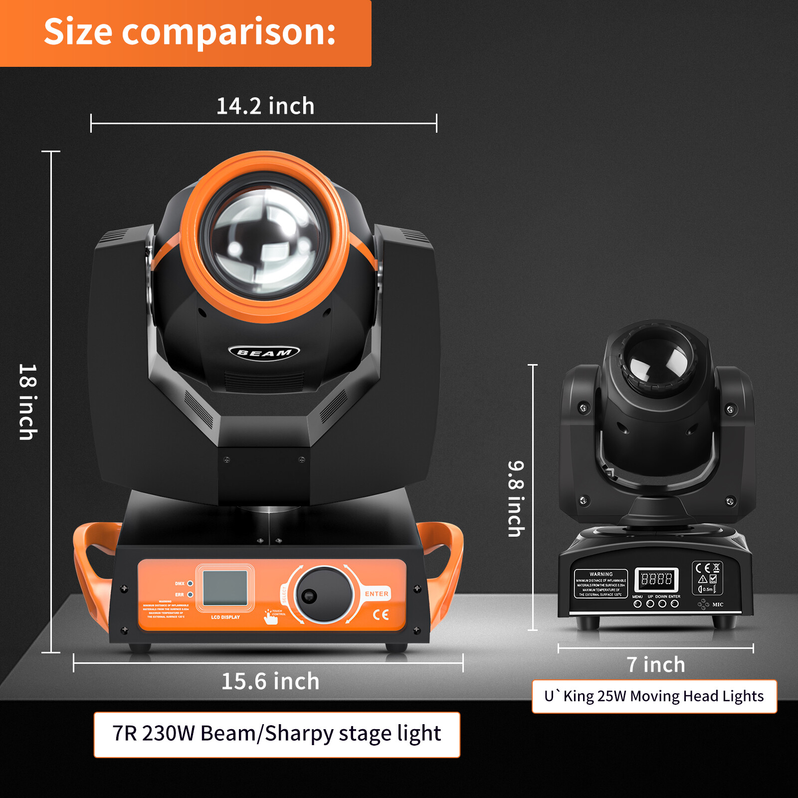 230W 7R Zoom Moving Head Light 8+16Prisms DMX512 17Gobo Stage Light Bar DJ Show