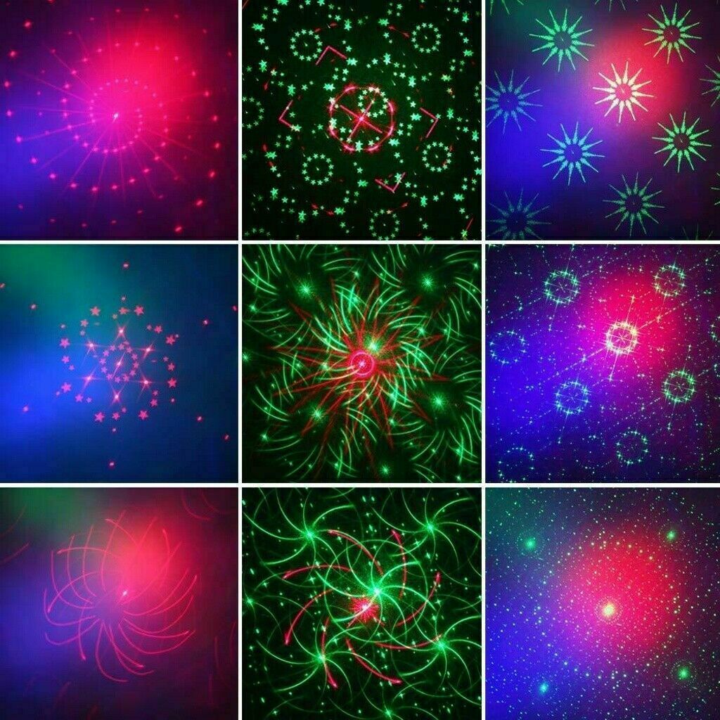 Laser Light Projector 560Patterns LED Stage Lighting RGB Disco Party DJ Lights