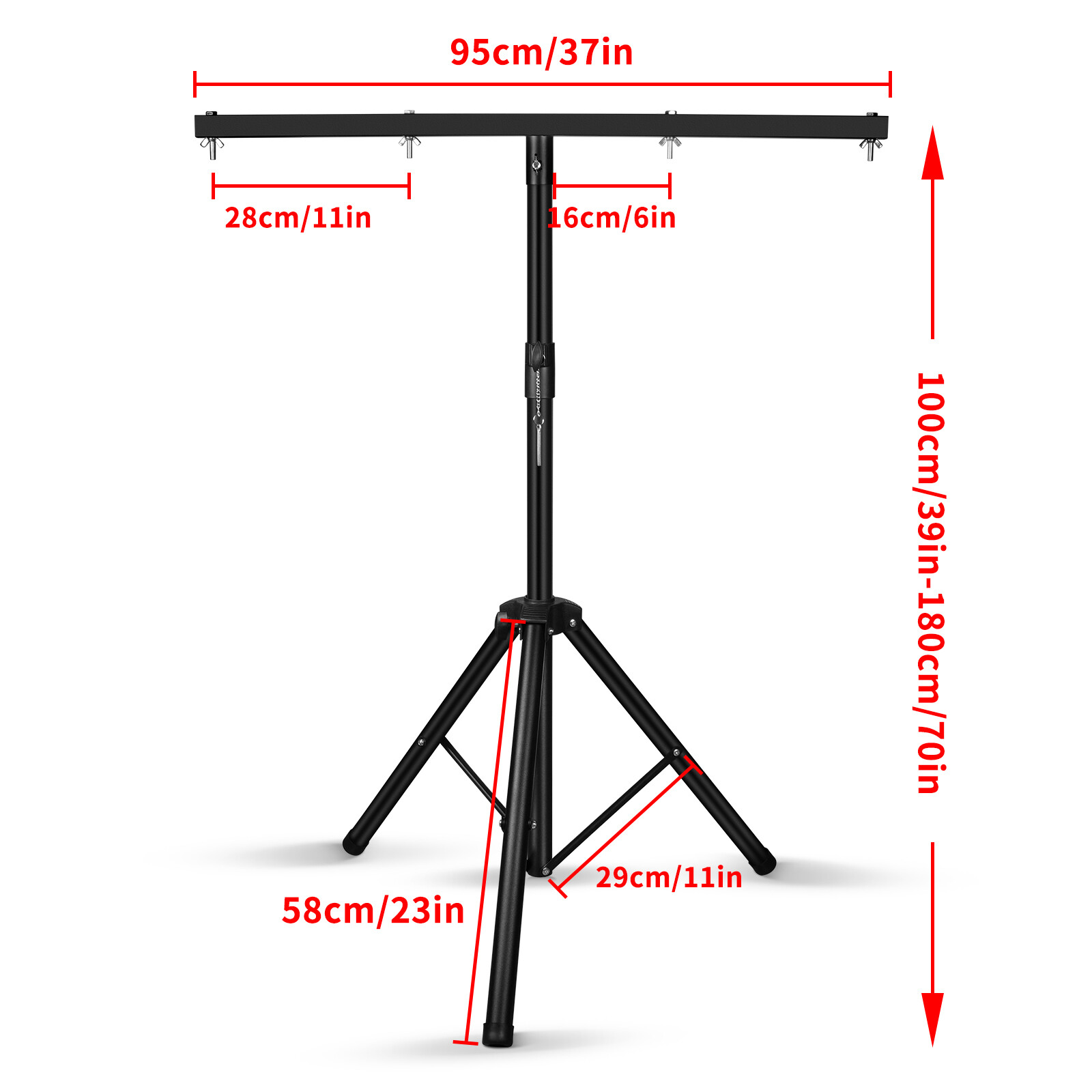 LED Party Wash Light with Separate Stand Wireless Remote Control DJ Lighting