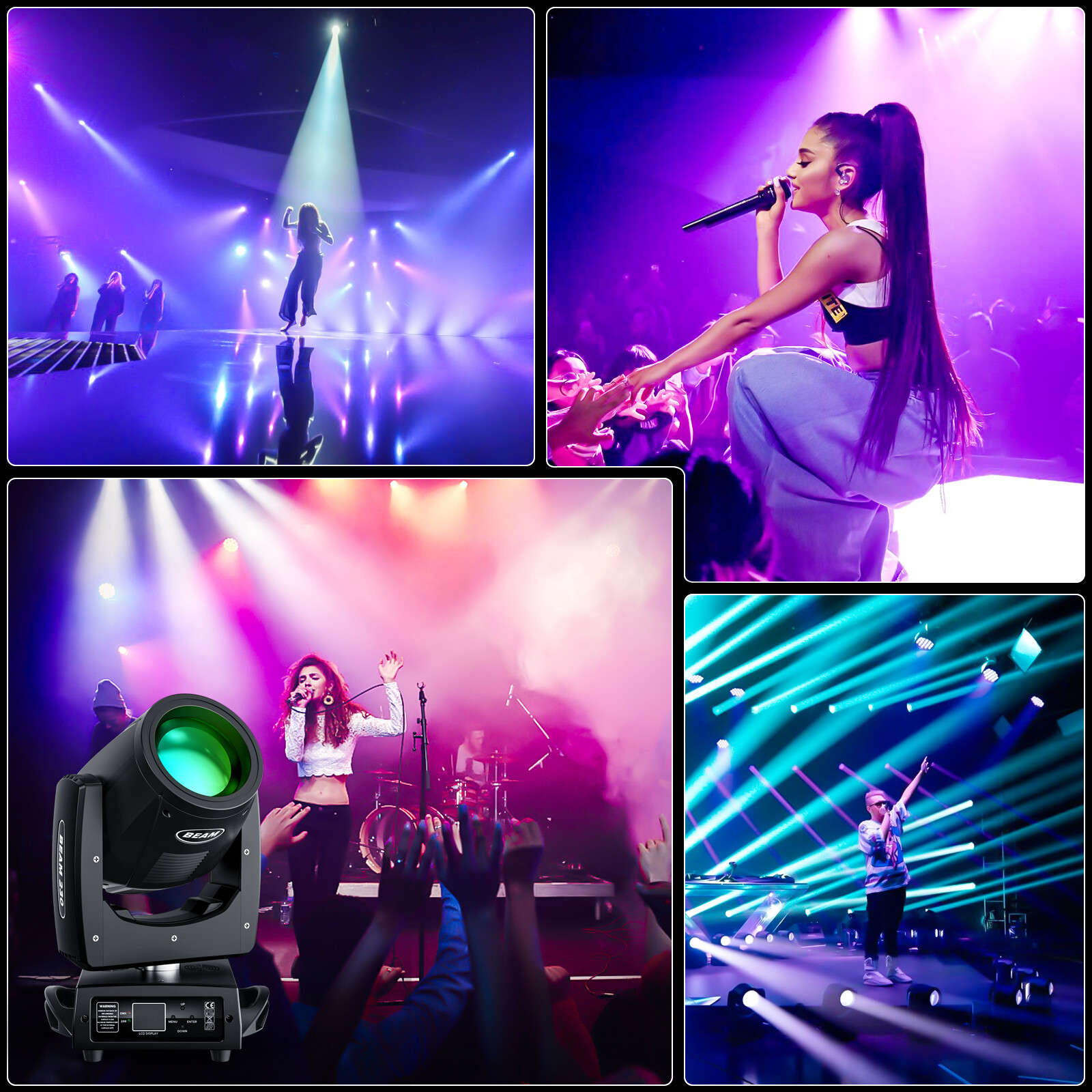 230W Small Moving Head Beam Light 149400 Lux for Indoor Outdoor Stage Party
