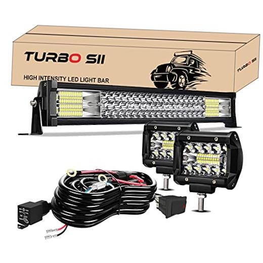 22 Inch LED Light Bar Triple Row 306W 30600Lumens Spot Flood 22 inch light bar