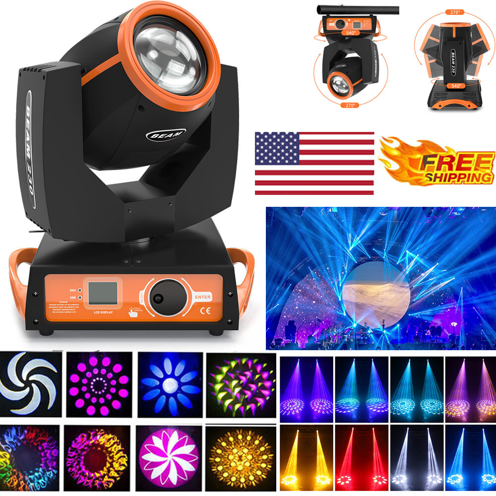 7R 230W Beam Sharpy LED Moving Head Light Dj Lights – 16CH DMX512 Sound Control