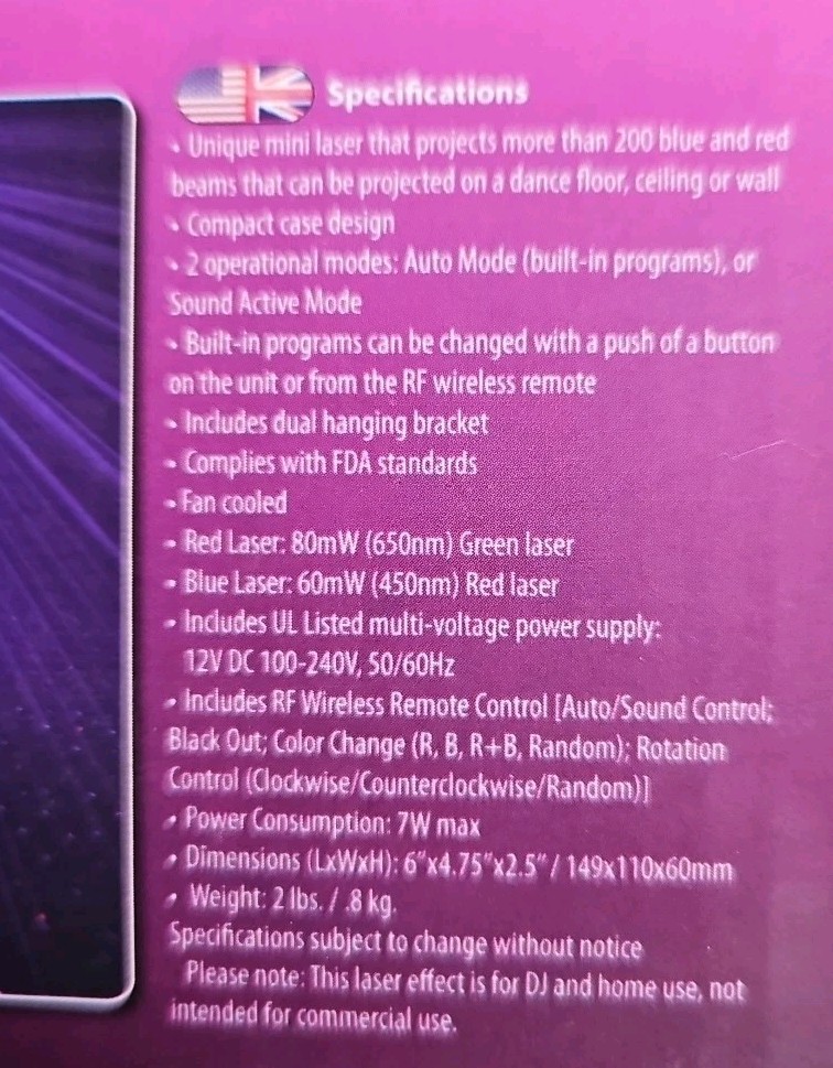 Micro Royal Galaxian Red & Blue Laser
