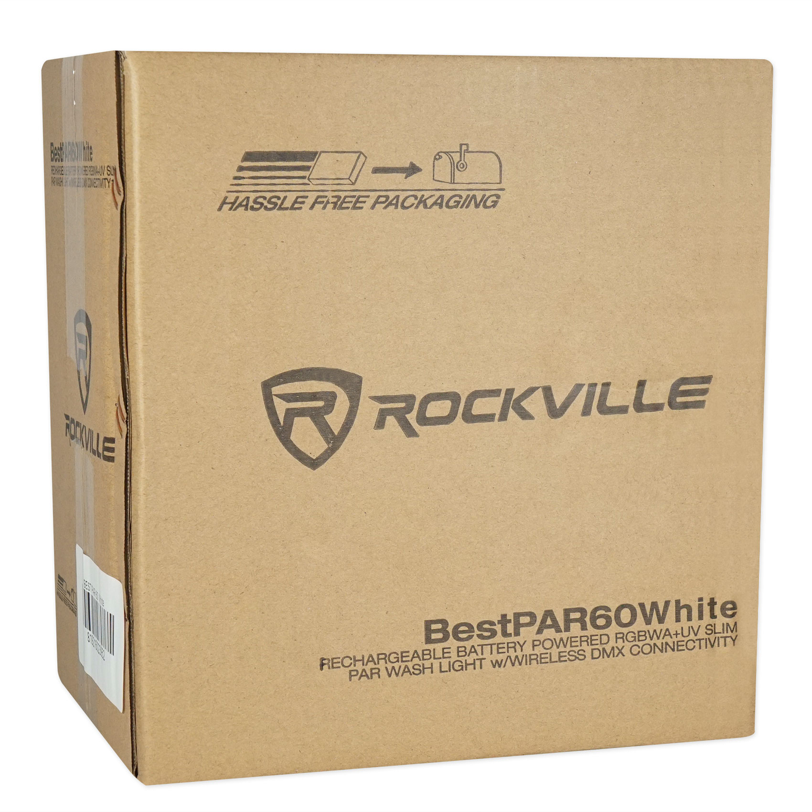 Rockville BEST PAR 60 White RGBWA+UV Battery Powered Wireless DMX Wash Par Light