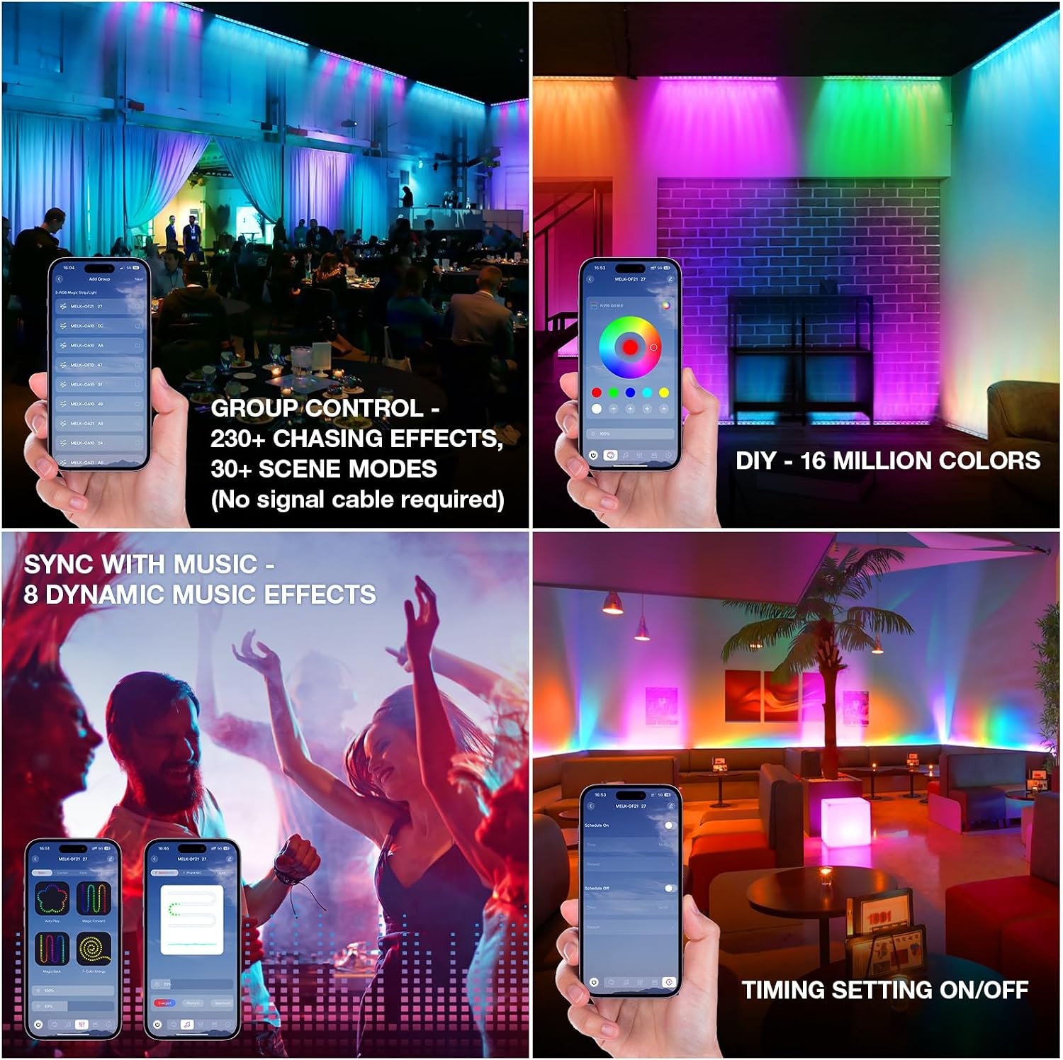 LED Stage Wash Light Bar – OPPSK 16″ 18W Dimmable Wall Washer Lights Color Ch…