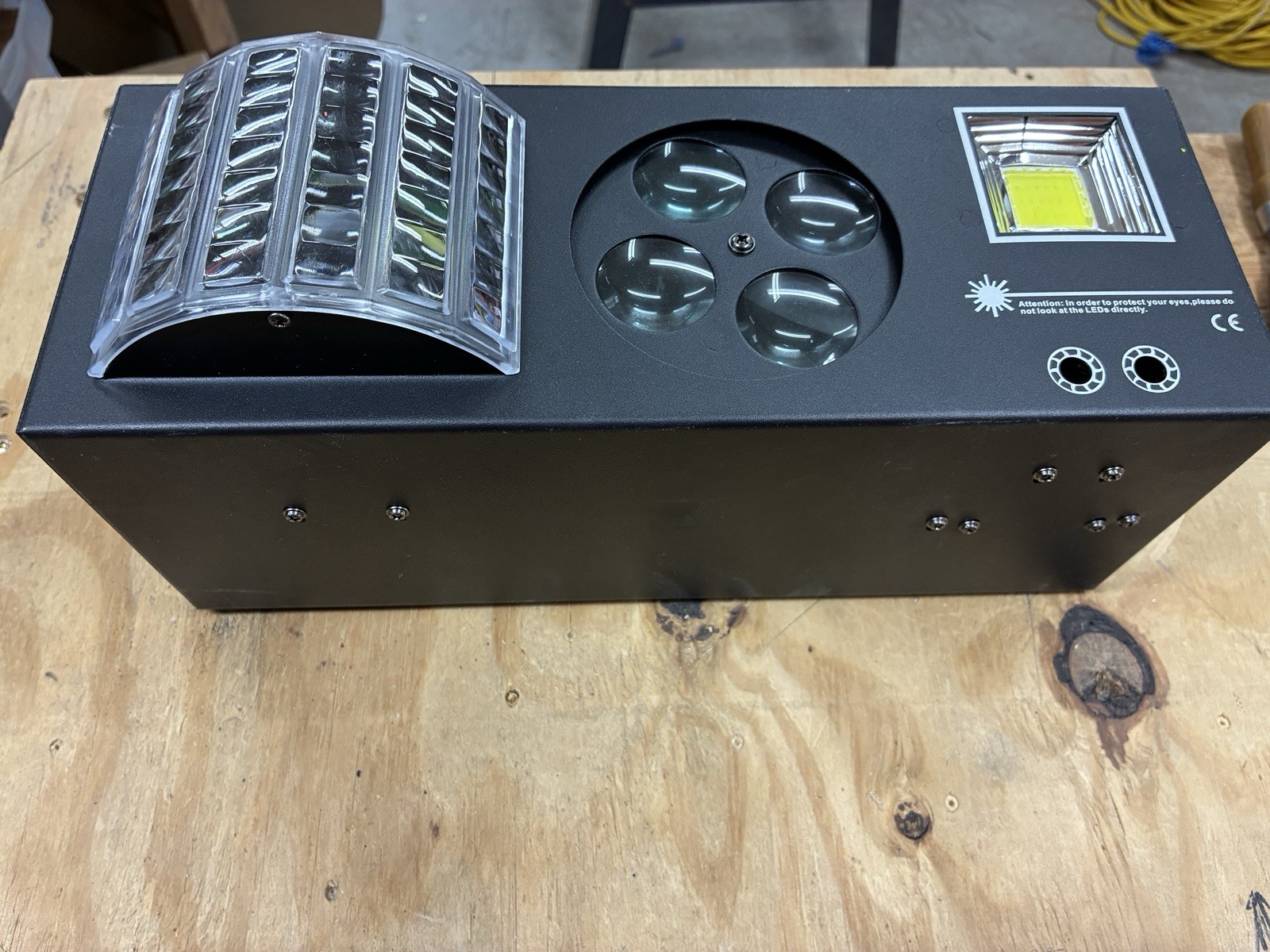 MARYGEL 4-in-1 DJ Stage Lights with Mixed Effect, RGB LED, and Laser