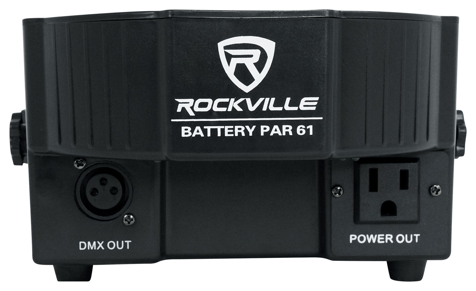 (2) Rockville BATTERY PAR 61 Rechargeable RGBWA+UV DMX DJ Wash Lights+Remotes