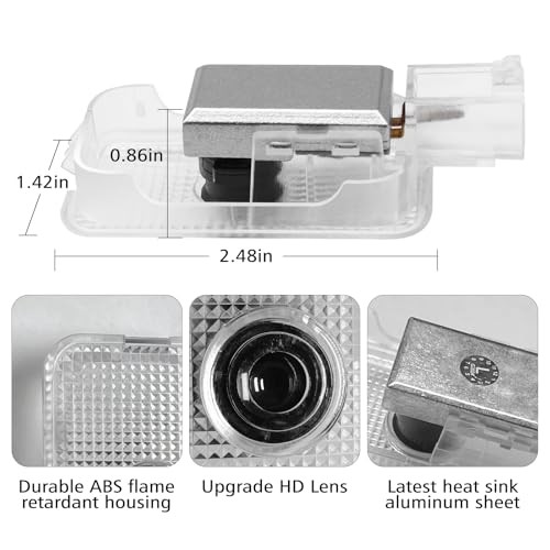 2Pcs Car Door Light Logo Projector for BRZ 2022-2024 Accessories, FOR BRZ-01