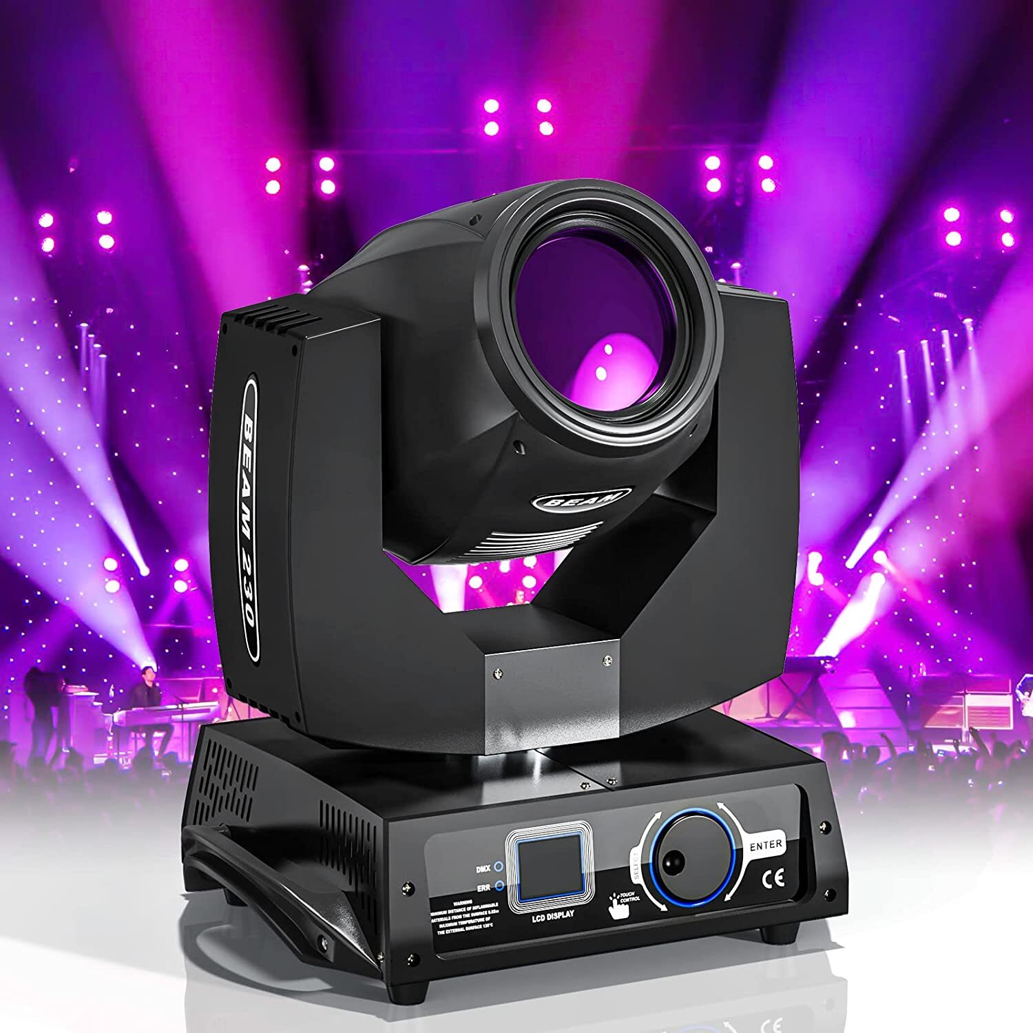 230W 7R Beam Bulb Gobo 8+16 Prism Moving Head DMX LED Stage Light Disco dj Party