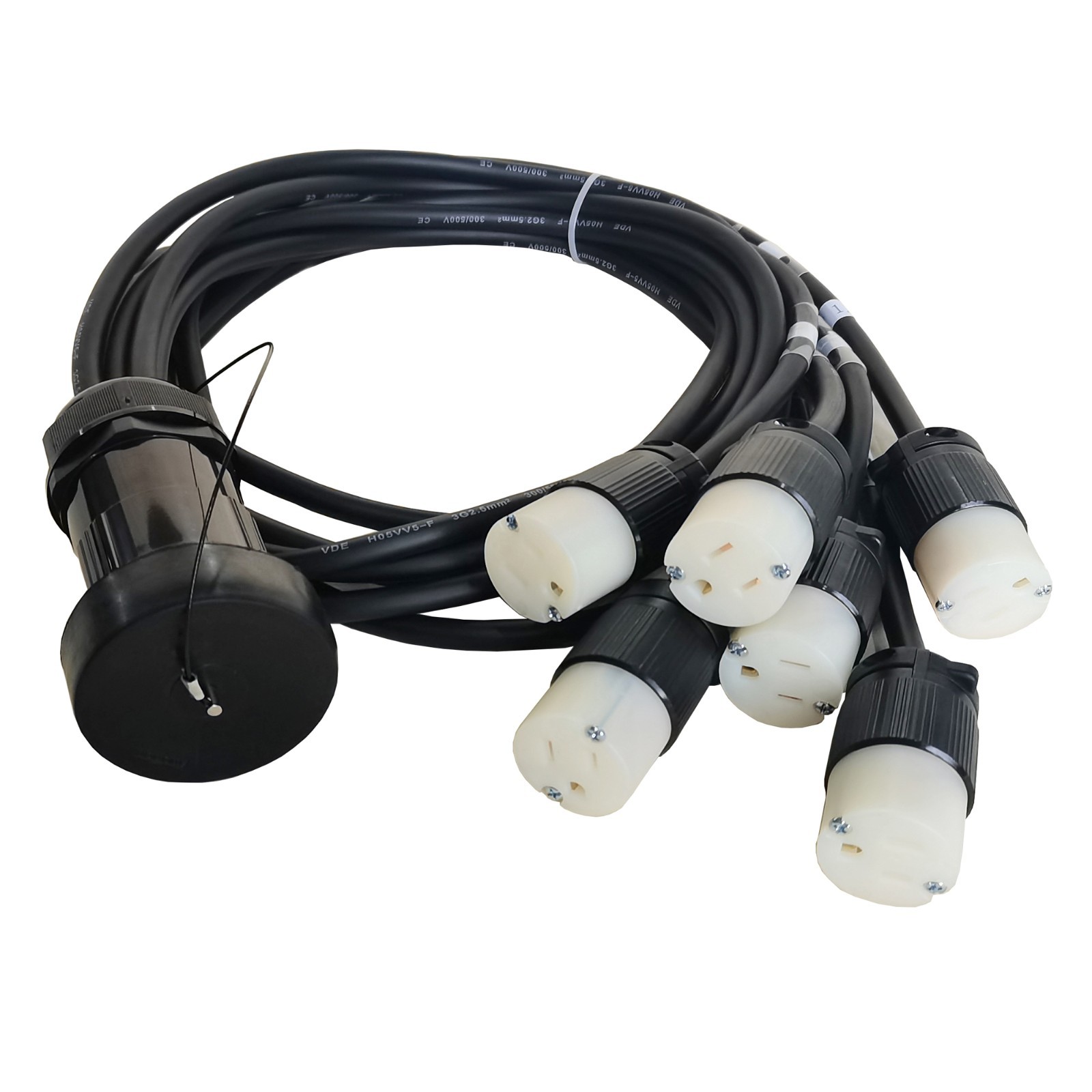 19pin Socapex to Edison Power Cable 5ft 1.5meters 13AWG for Power Distro Box