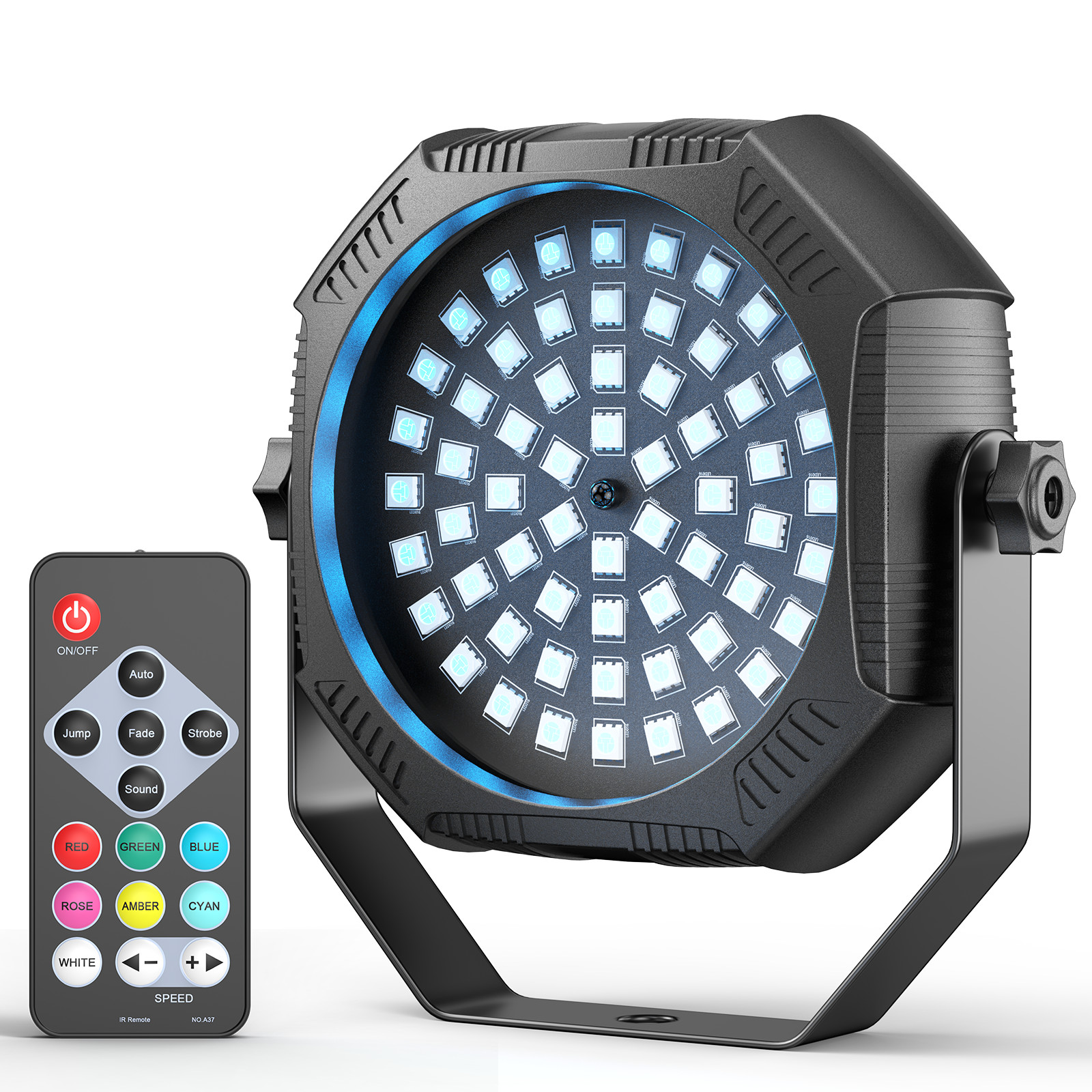 10PCS Rechargeable Par Lights 90W RGB Battery Powered Wireless 60LED Par Lights