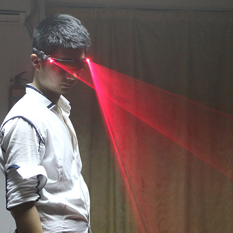 Red Green LED Light Laser Glasses Adult DJ Dancer Stage Show Party Cosplay Props