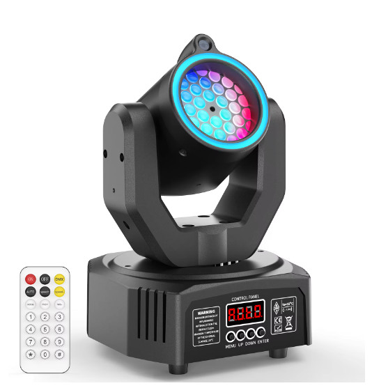 U’King Mini 30W Beam Pattern Moving Head Light RGB DMX Sound Activated