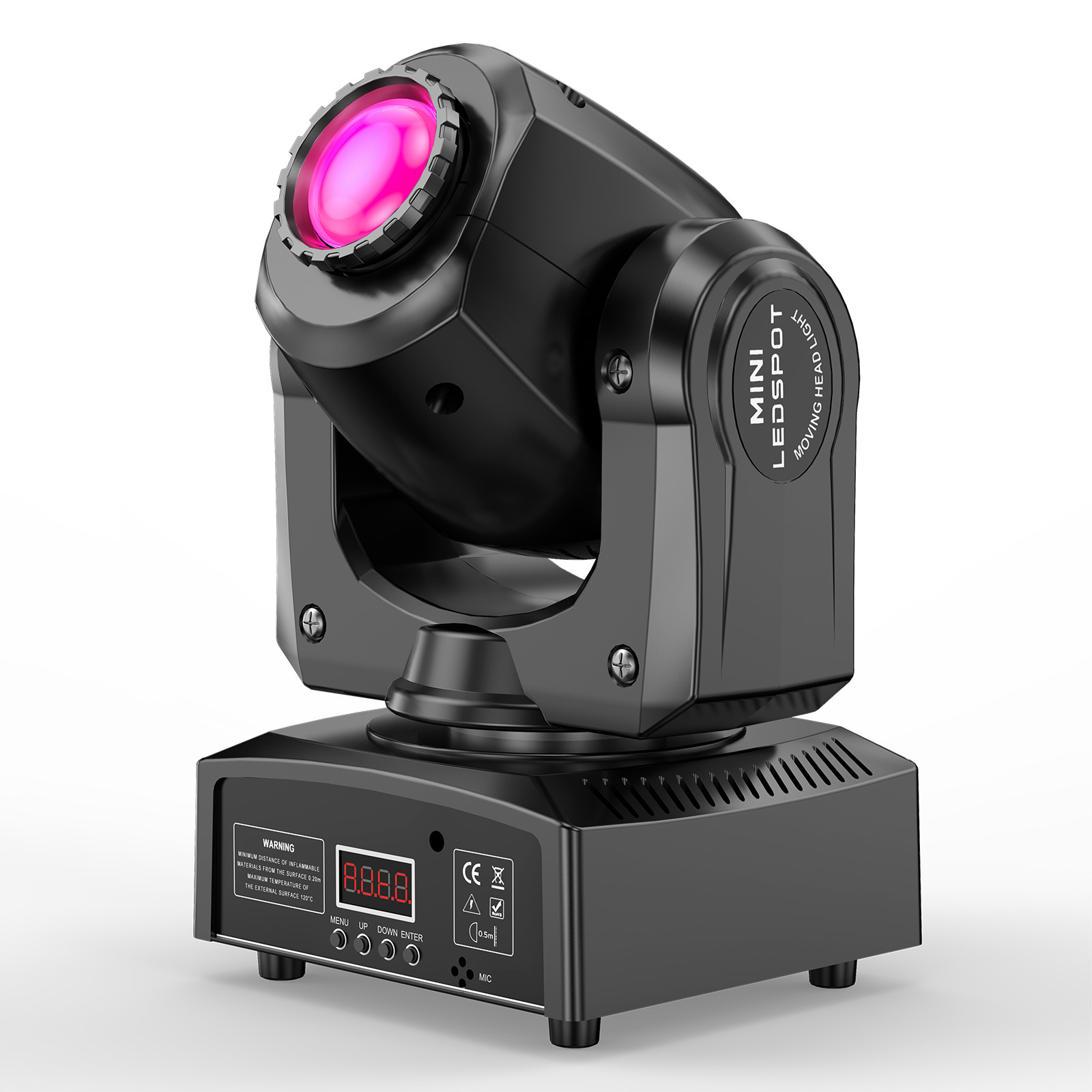 120W LED Beam Moving Head RGBW 8Gobo Stage Light DMX DJ Spot Party&Flight Case