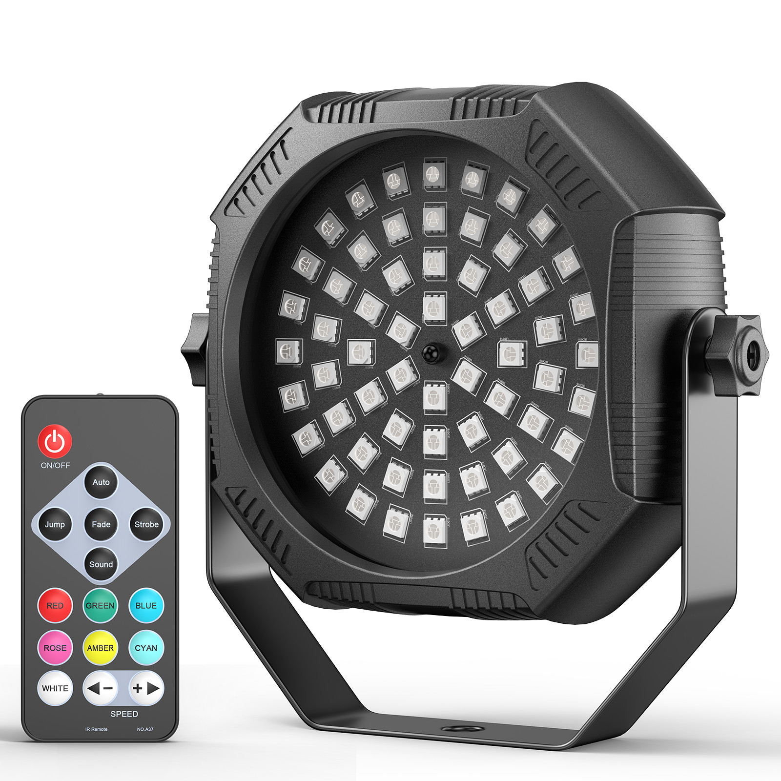 60LED Rechargeable Par Light 90W RGB Battery Powered Wireless DJ Uplights Remote