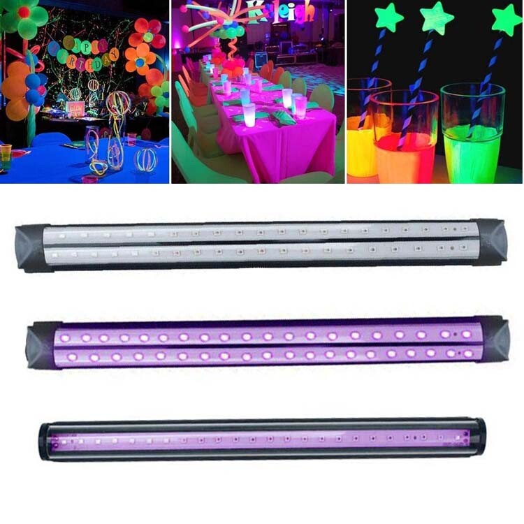 UV Black Light Bar Fixtures Ultraviolet Lamp Strip 365nm DJ Party Club LED