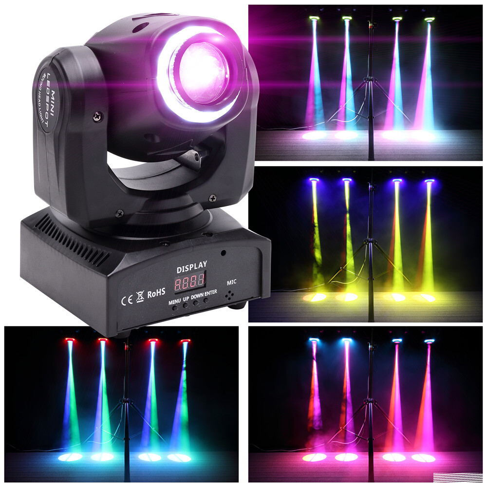 150W LED Moving Head Light RGBW Gobo Beam Stage Spot Lighting DJ Disco Show DMX
