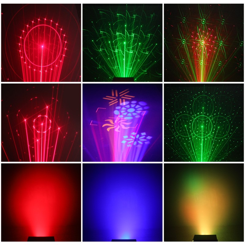 LED RGB Stage Light DMX Laser Projector DJ Disco Show Party Lighting W/Remote US