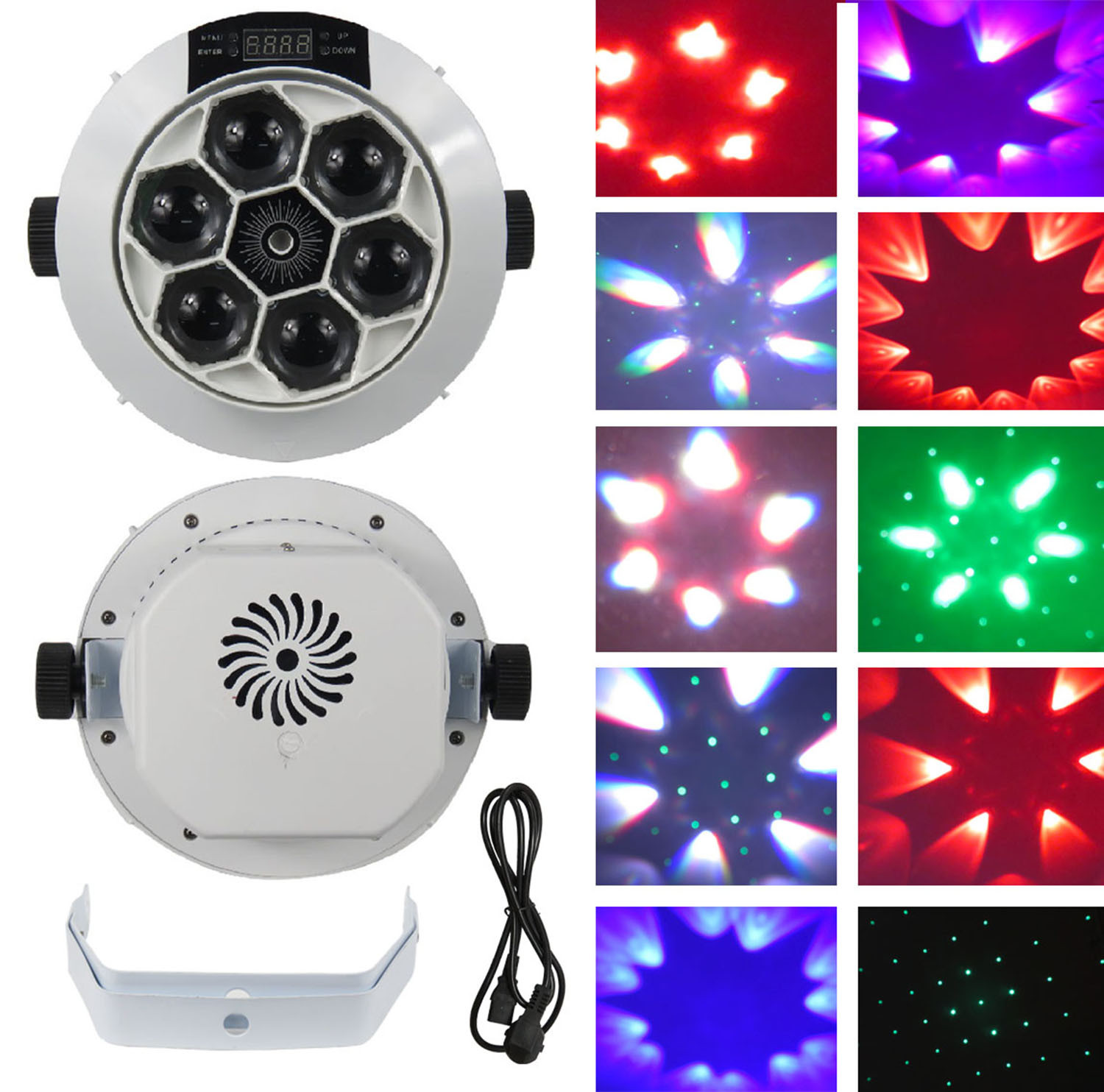 Stage Moving Head Laser Lighting 4 In 1 RGBWYP LED Light DJs Disco Bar Lighting
