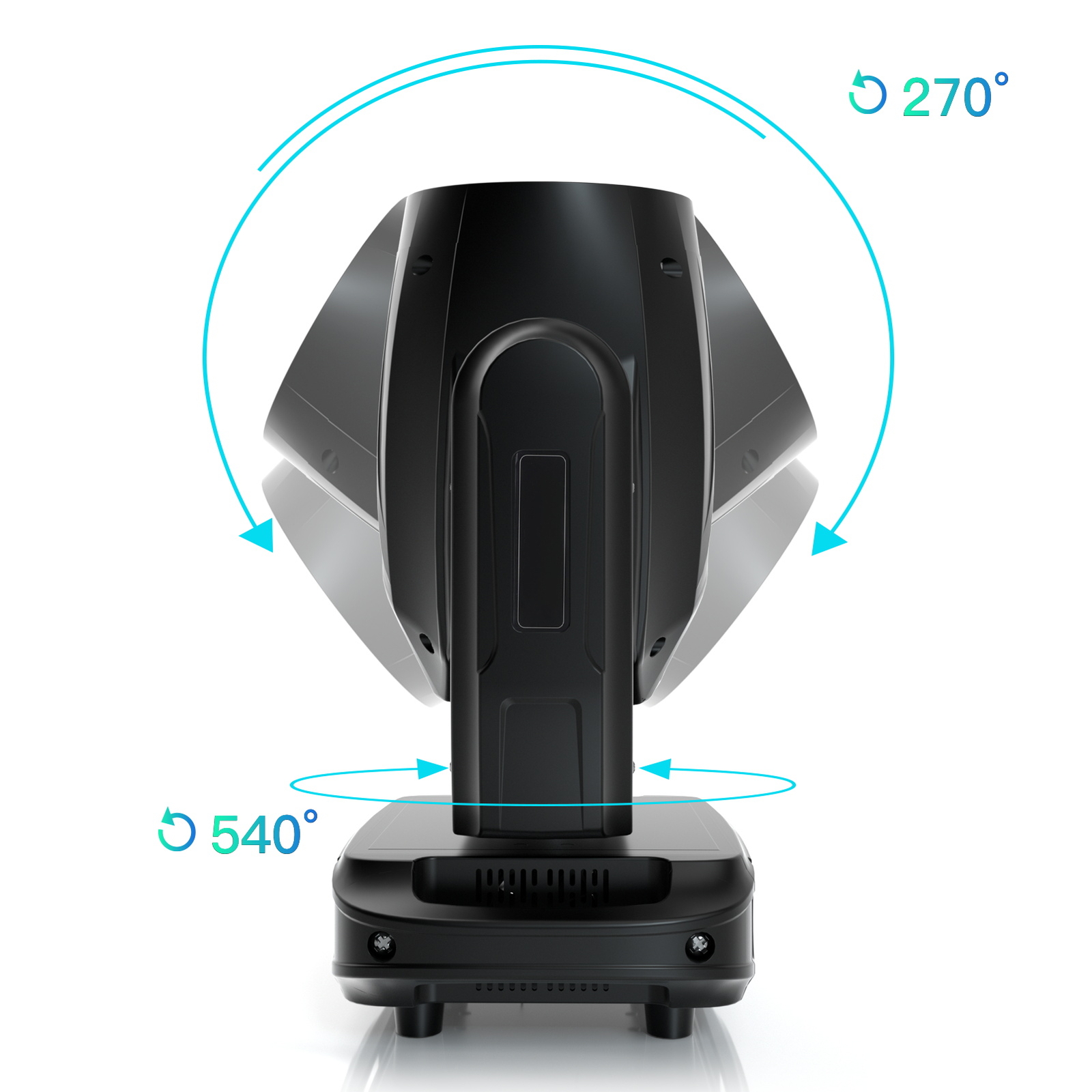 2X 200W Moving Head LED Gobo Beam 8Prism Stage Lights DMX Disco Show+Flight Case