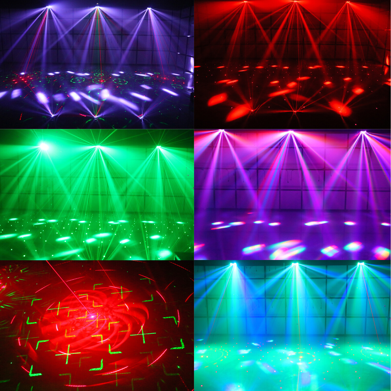 Indoor Laser Light 5in1 DJ Lights LED Butterfly Stage Light with Remote Control