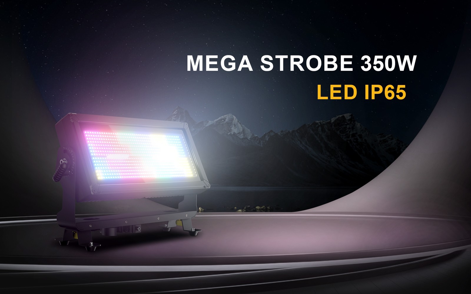 SHEHDS IP65 350W RGBW LED Strobe Light Waterproof 12-Pixel Stage Party DJ Club