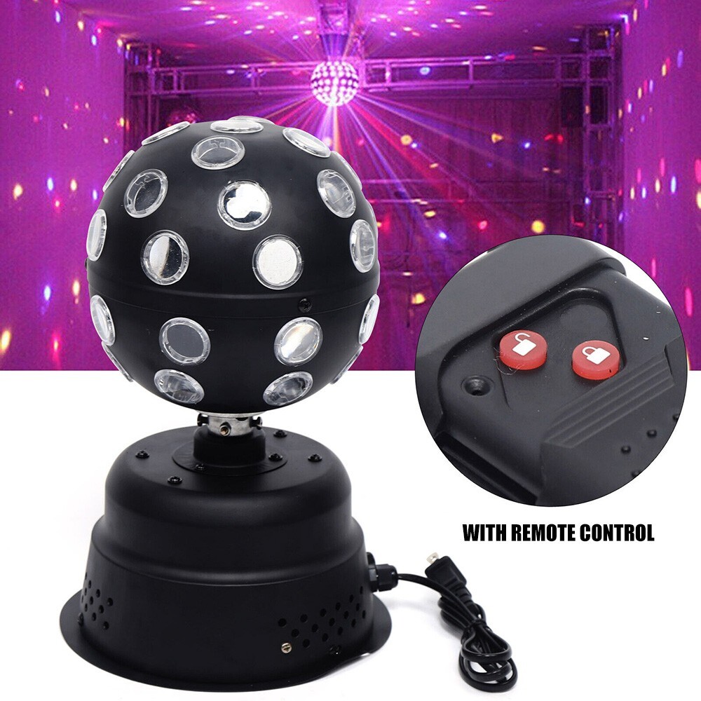 Stage Disco LED Stage Rotating Light DJ Ball Sound Activated RGB Strobe Lights