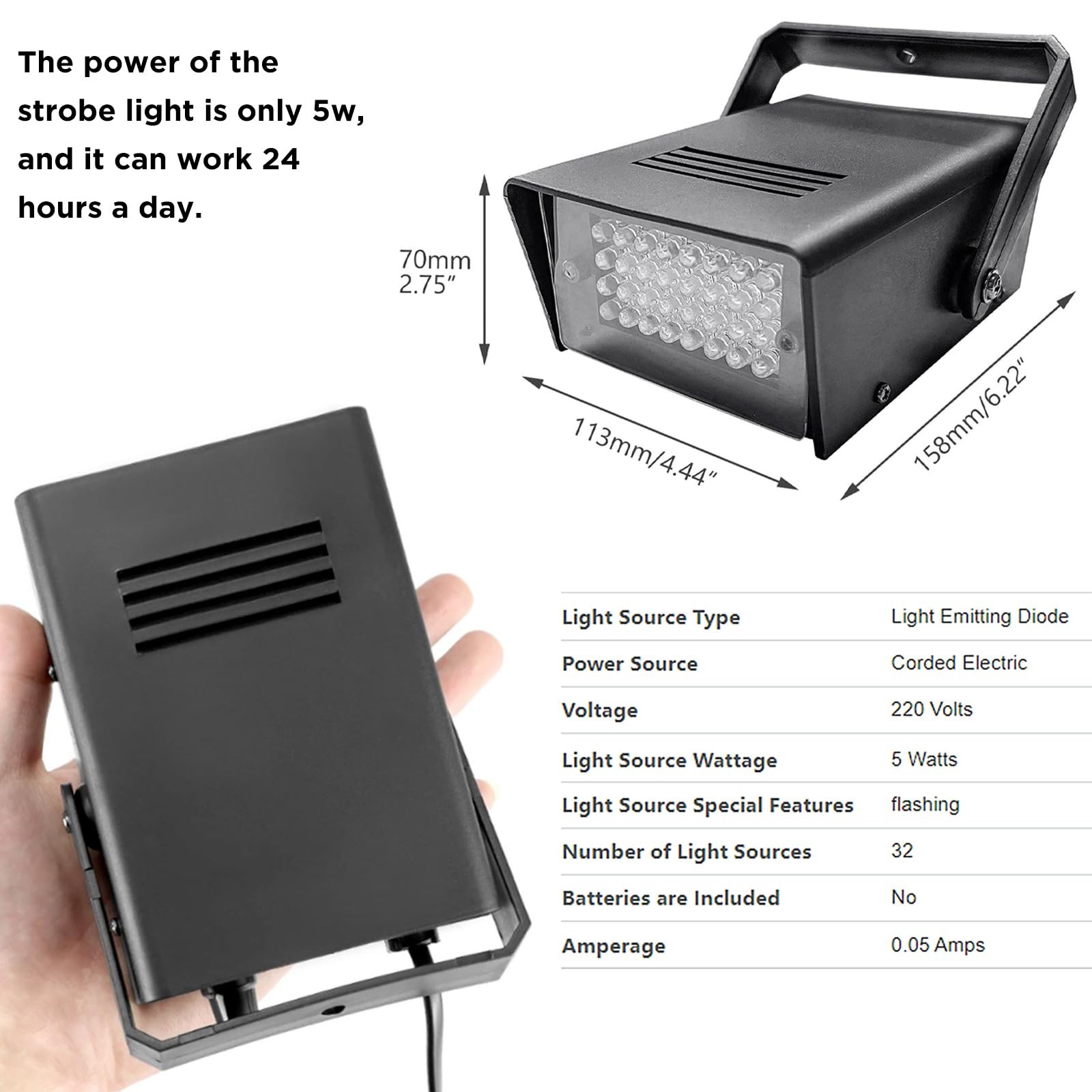 48Led Strobes Lights Outdoor Strobe Lights for Party The Evictor Strobe Light