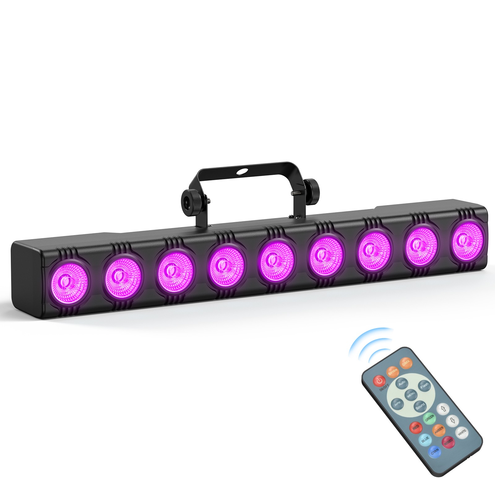 Wall Wash Light 9LED RGBW 4in1 Dyeing Lamp Disco Party Strobe Effect Light