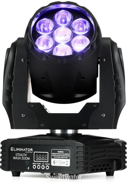 Eliminator Stealth Wash Zoom RGBW LED Moving Head