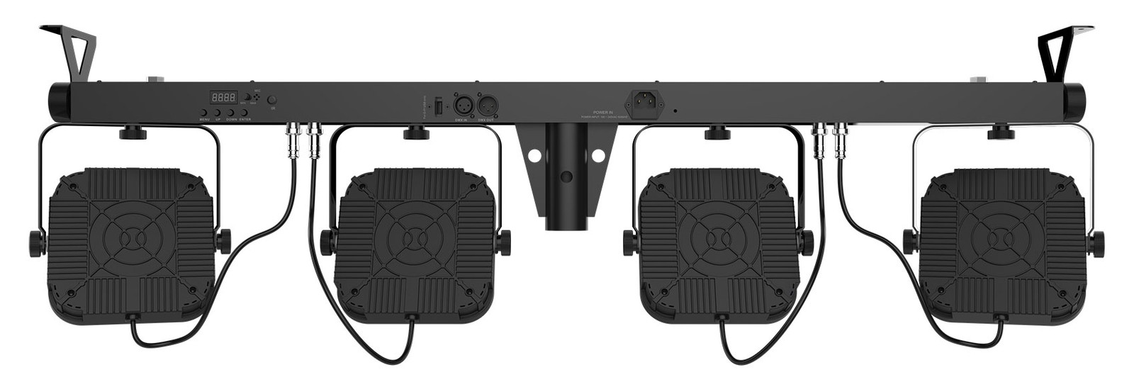 2 Chauvet DJ 4BAR ILS Wash Lighting Kits 8) Par Lights+Tripods+Footswitches+Bags