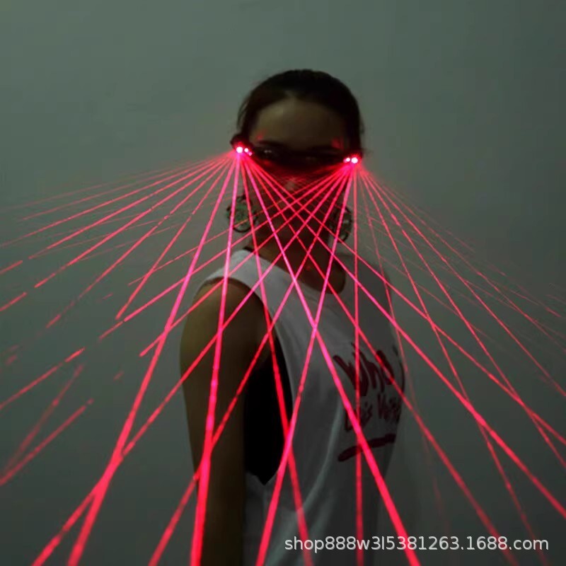 LED Laser Glasses Lighting Music Bar Stage Show DJ Nightclub Party Dancer Prop