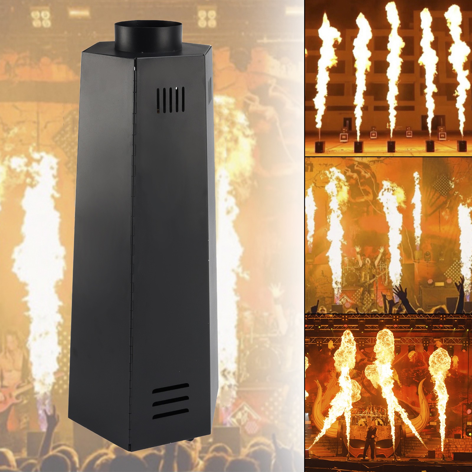 200W Flame Spraying Projector DMX DJ Stage Fire Effect Aerosol Flame Machine US