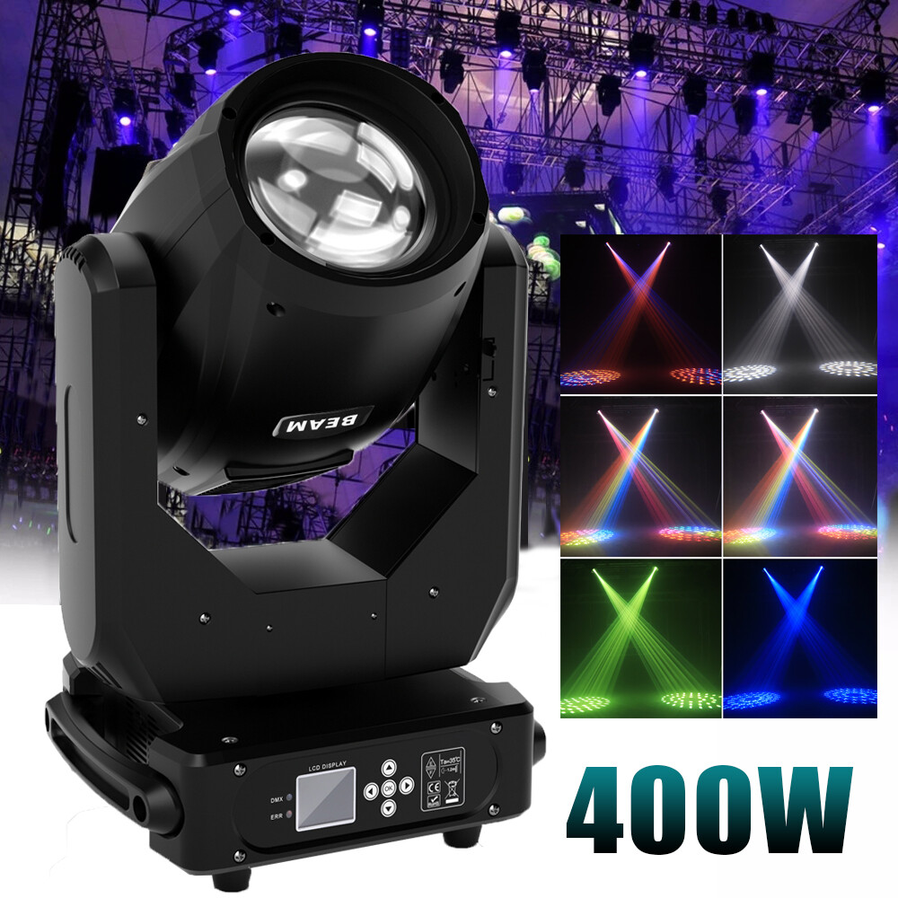 400W LED Moving Head Light RGBW Gobo Beam Stage Spot Lighting DJ Disco Show DMX