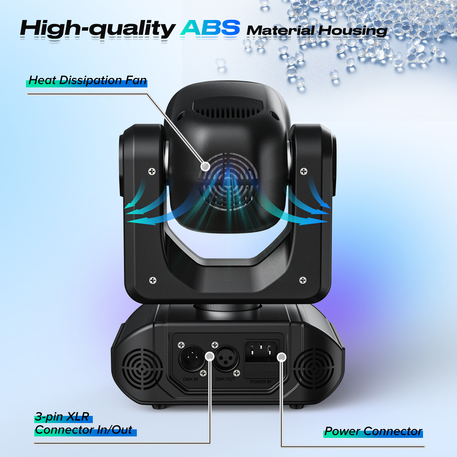 100W Moving Head Stage Light 8Gobo 9/11CH DMX LED DJ Disco Party Spot Light Show