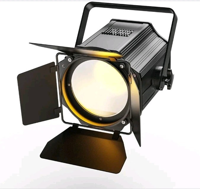 Stage Light With Barn Doors 200W Cob LED 2 In 1 Cool White & Warm White