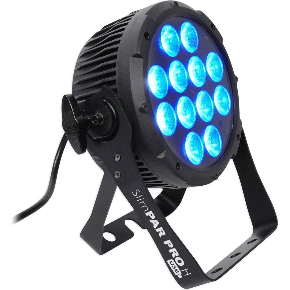 (2) Chauvet DJ SlimPar Pro H USB D-Fi RGBAW+UV LED Par Can Wash Light Fixtures