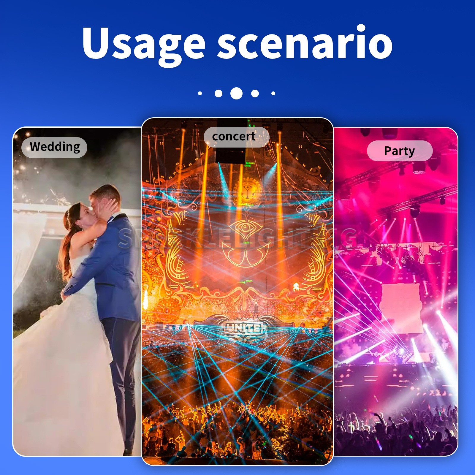 PAIDUN 700W LED Cutting Pattern Moving Head Light Wash Spot Lighting CMY CTO RDM