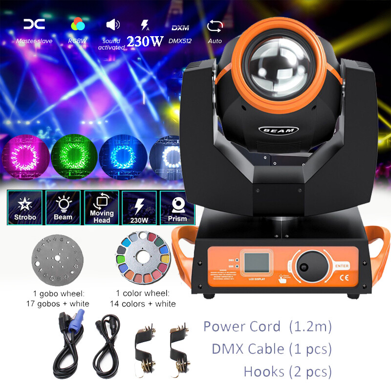 Beam Pattern 8 Prisms Moving Head Stage Effect Lighting 16CH DMX512 for Concert