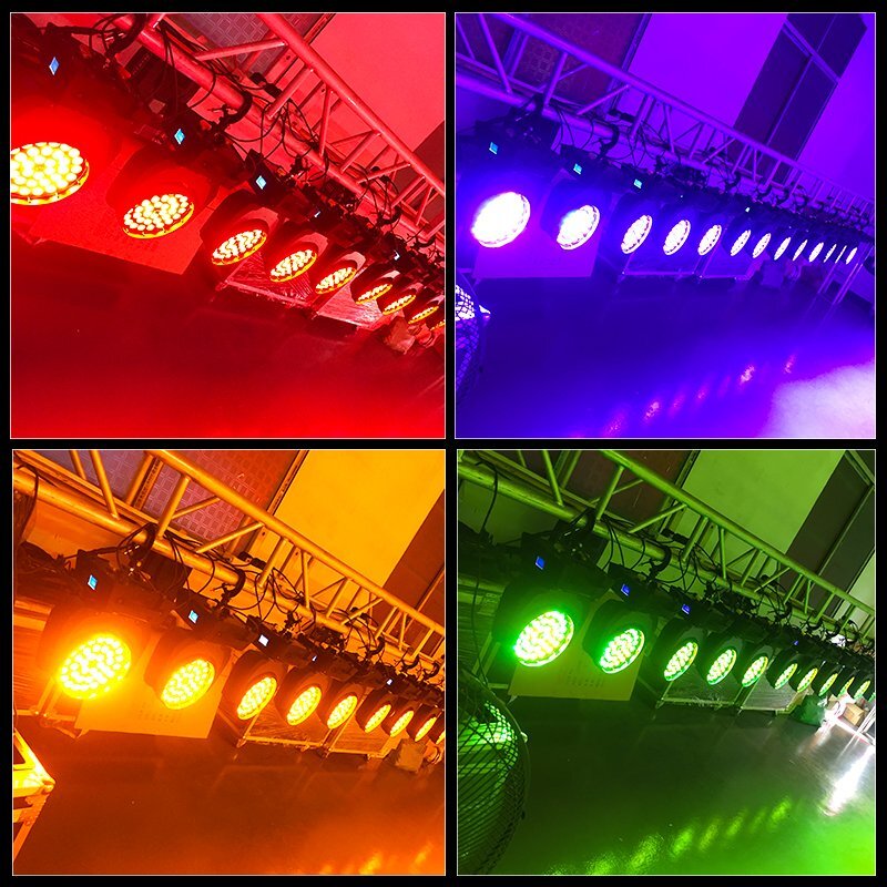 8PCS RGB Stage Light PAR 80W 36 LED Color Mixing Beam DMX Party Disco DJ Light