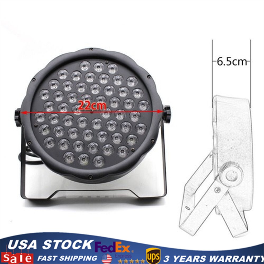 1*LED PAR Light 54-LED RGBW Stage Lighting DMX512 DJ Club Disco Party Show Light