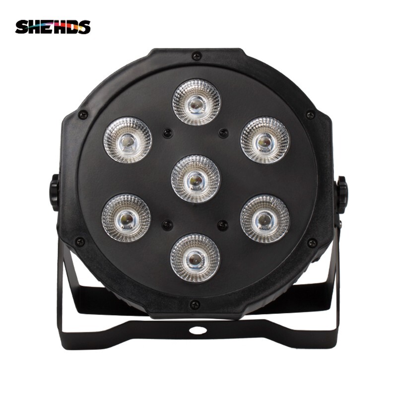 7x18w LED Stage PAR Light RGBW DMX Beam Wash Lighting Club Party DJ Disco Lights