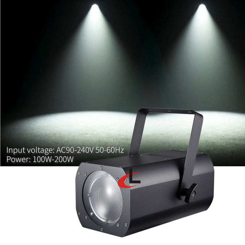 2PC LED Zoom Spotlight Adjustable 3200K-6500K COB Blinder Audience Stage Light