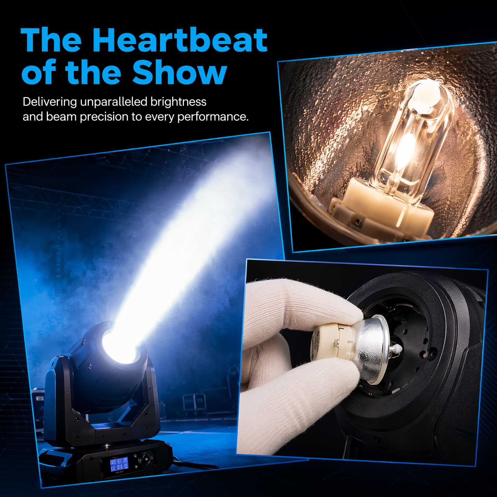 MAILEPU 14R 295W Replacement Lamp Bulb Stage Light Moving Head Beam 8000K High