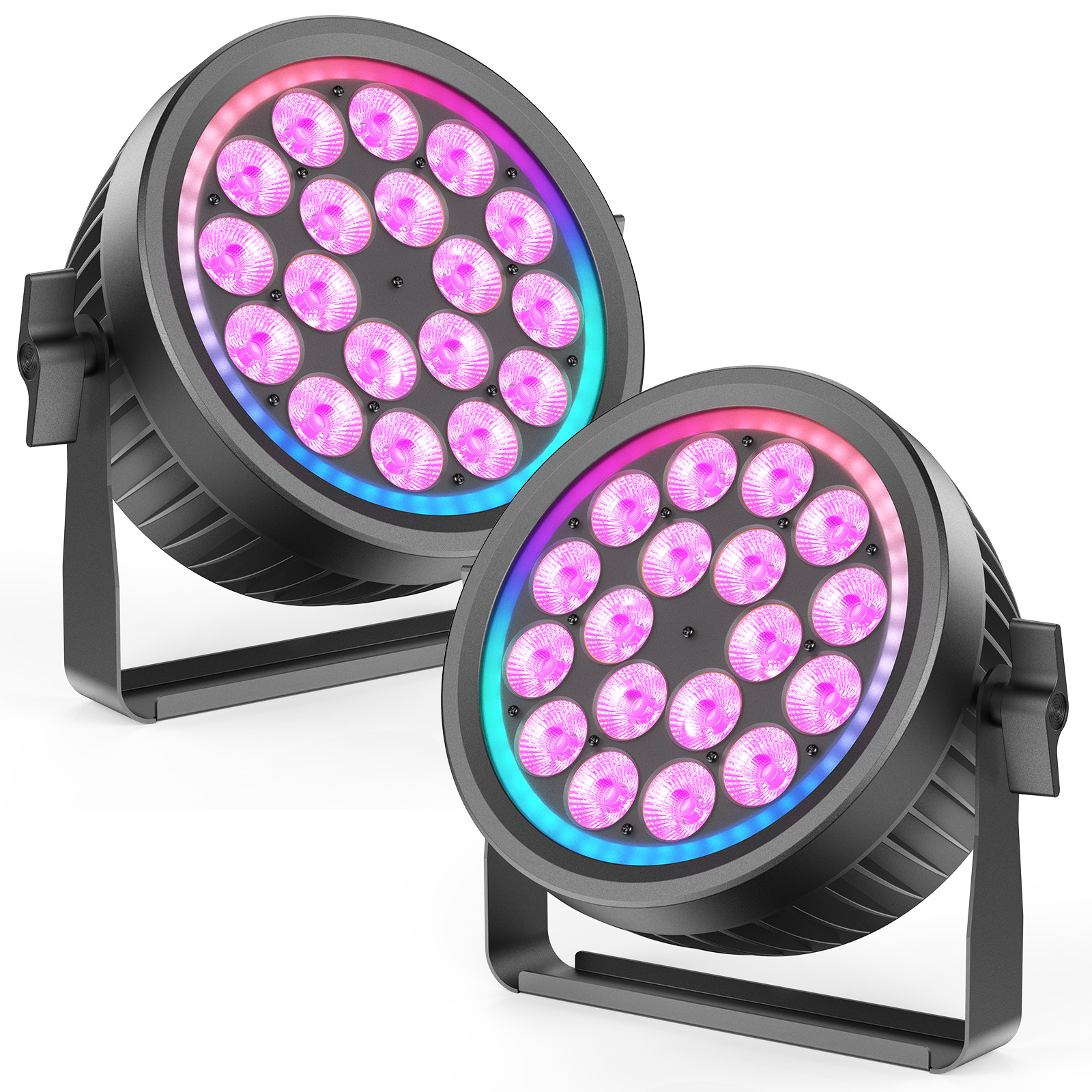 18LED Stage Lights RGBW LED Mute Par Light DMX 270W Stage Lighting DJ Party Xmas