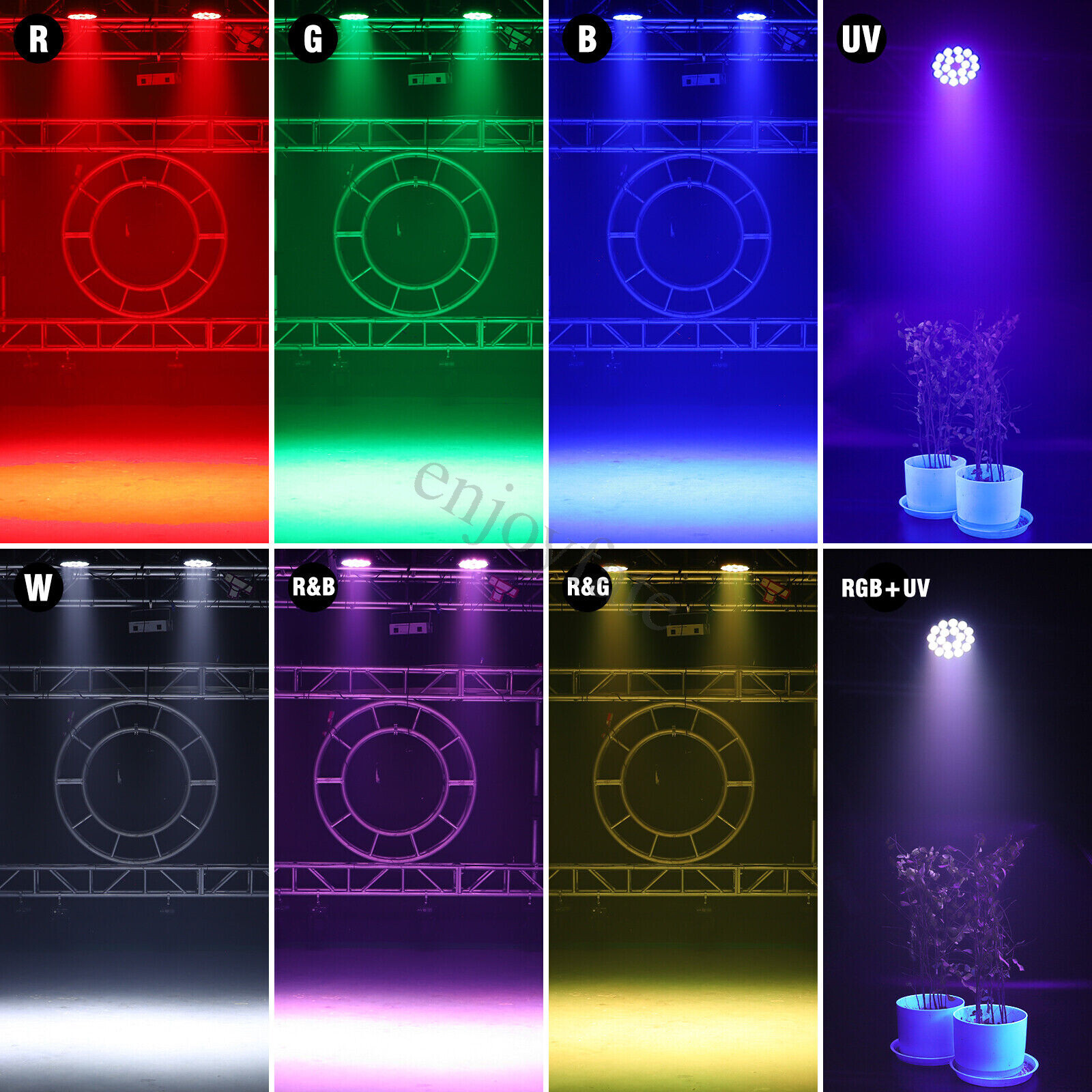10pcs 270W 18LED Par Light RGBW Stage Bar Wash Lighting DMX DJ Disco Party Show